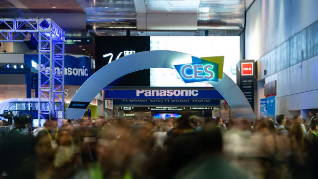 The entryway to the main show floor at CES 2022.