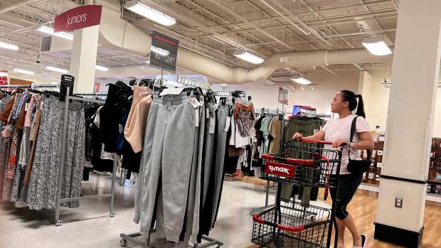 Guests shop at a TJ Maxx store in Hyattsville, Maryland.