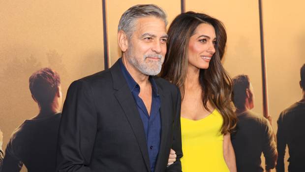 George Clooney and Amal Clooney attend the LA premiere of Amazon MGM Studios' "The Boys in the Boat" at Samuel Goldwyn Theater on December 11, 2023 in Beverly Hills, California.