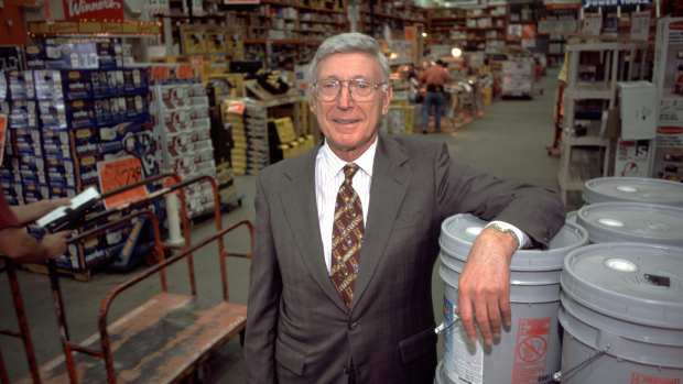 342313 10: Home Depot CEO Bernie Marcus poses for a portrait in a Home Depot store October 15, 1998. (Photo by Erik Lesser/Liaison)