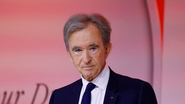 World's top luxury group LVMH head Bernard Arnault attends the LVMH Innovation Awards on the sidelines of the Vivatech technology startups and innovation fair in Paris, on June 15, 2023. (Photo by LUDOVIC MARIN / AFP) (Photo by LUDOVIC MARIN/AFP via Getty Images)