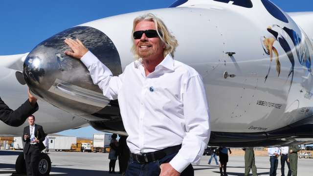 Richard Branson Virgin Galactic Lead