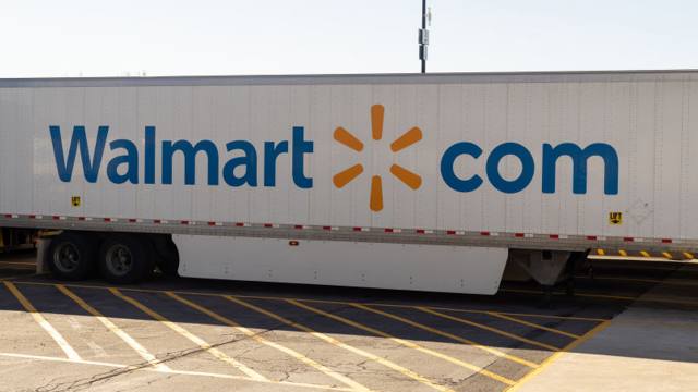 Tobyhanna, Pennsylvania, USA - Walmart distribution center. loading trailers