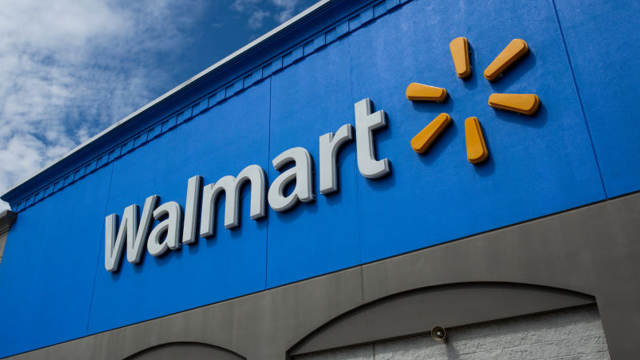 NORTH BERGEN, NJ - Exterior view of a Walmart store in North Bergen, New Jersey.