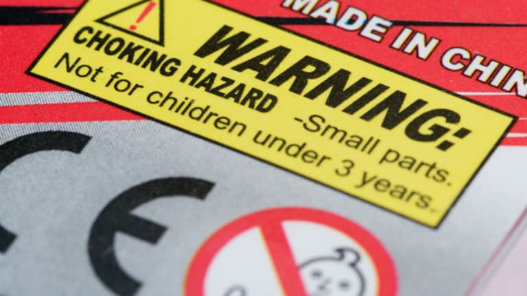 Small Parts Warning Stickers Not Suitable for Children Under Three
