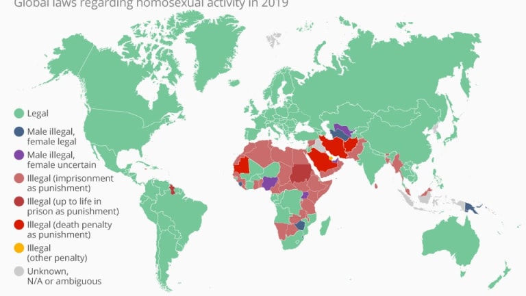 Still Stonewalld Mapping The Legal Status Of Homosexuality Worldwide