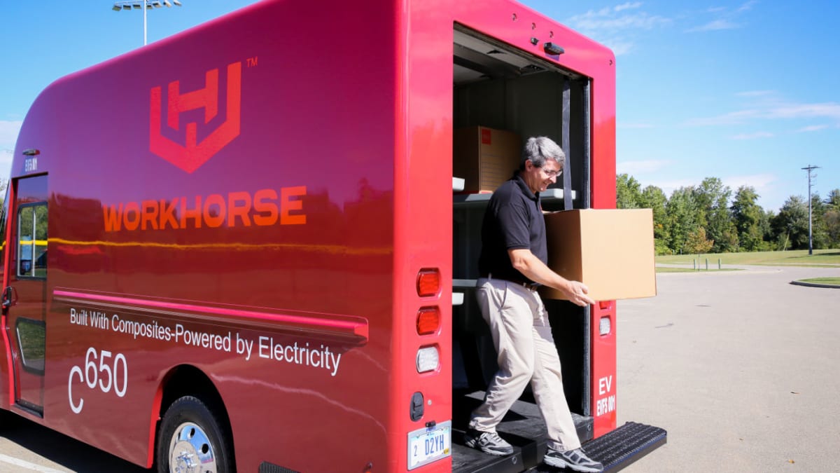 Workhorse ev deals stock