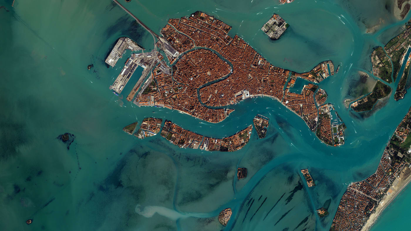 Космический снимок Венеции