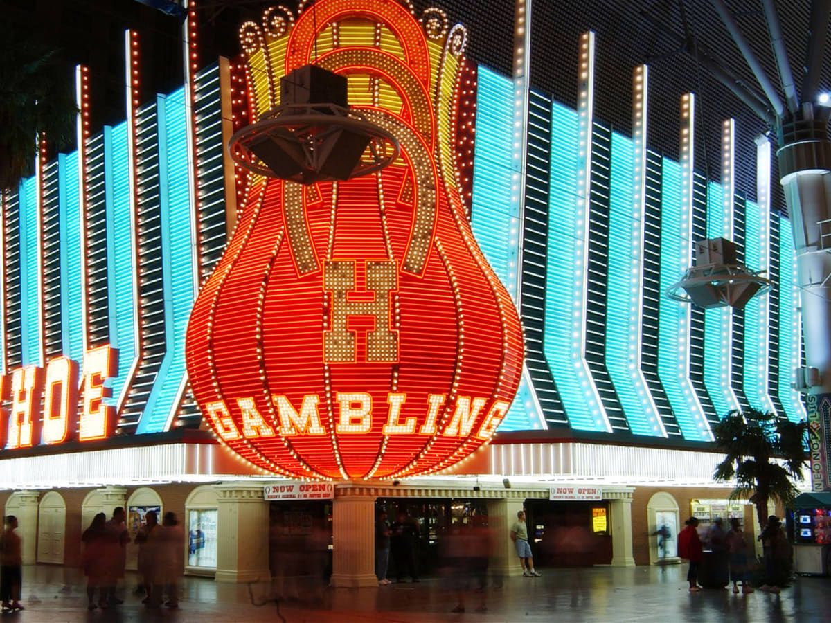 Binion's Horseshoe Casino on Fremont Street Las Vegas