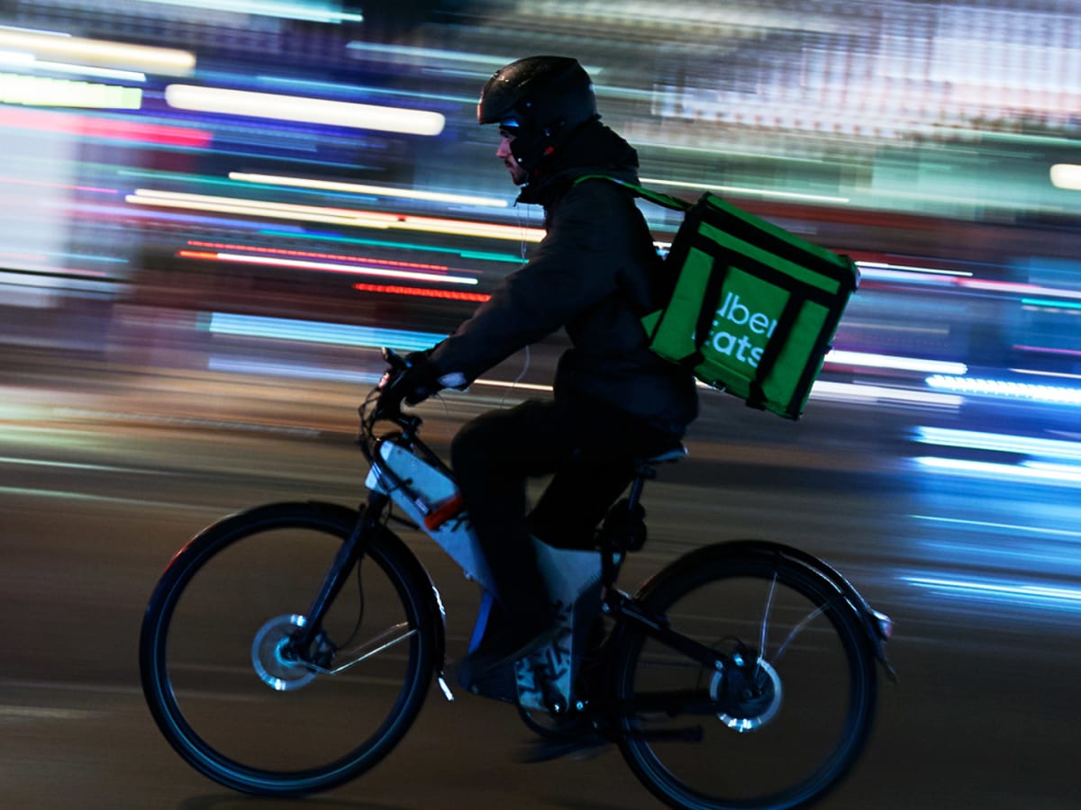 Uber eats cheap delivery bike pay