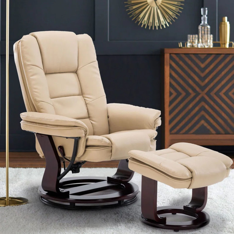 Wayfair is selling a nearly ,000 “modern and trendy” leather recliner with an ottoman for just 9