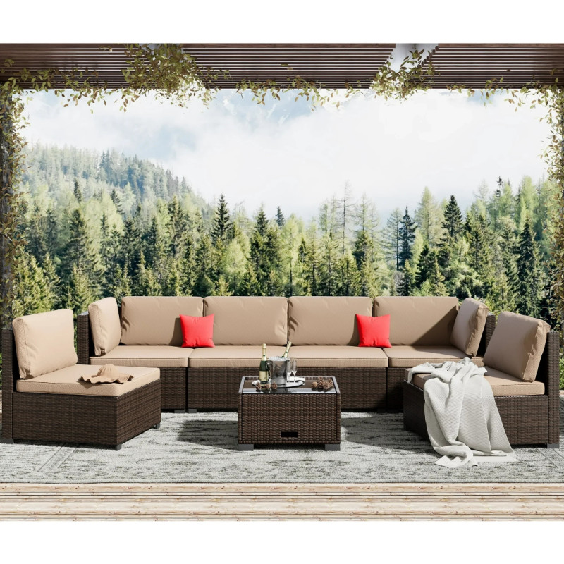 Walmart's 'very comfortable' bestselling $1,000 7-piece patio set is only $550 right now