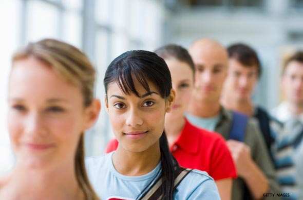 High School student. German student. France student. Student background.