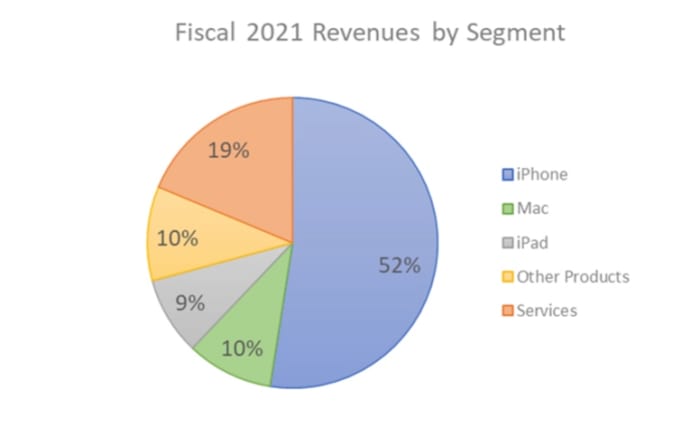 Figure 2: Fiscal 2021 revenue by segment.