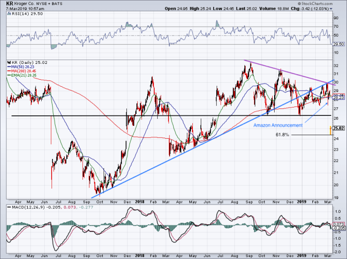 Trading Kroger Stock Amid Earnings Plunge TheStreet