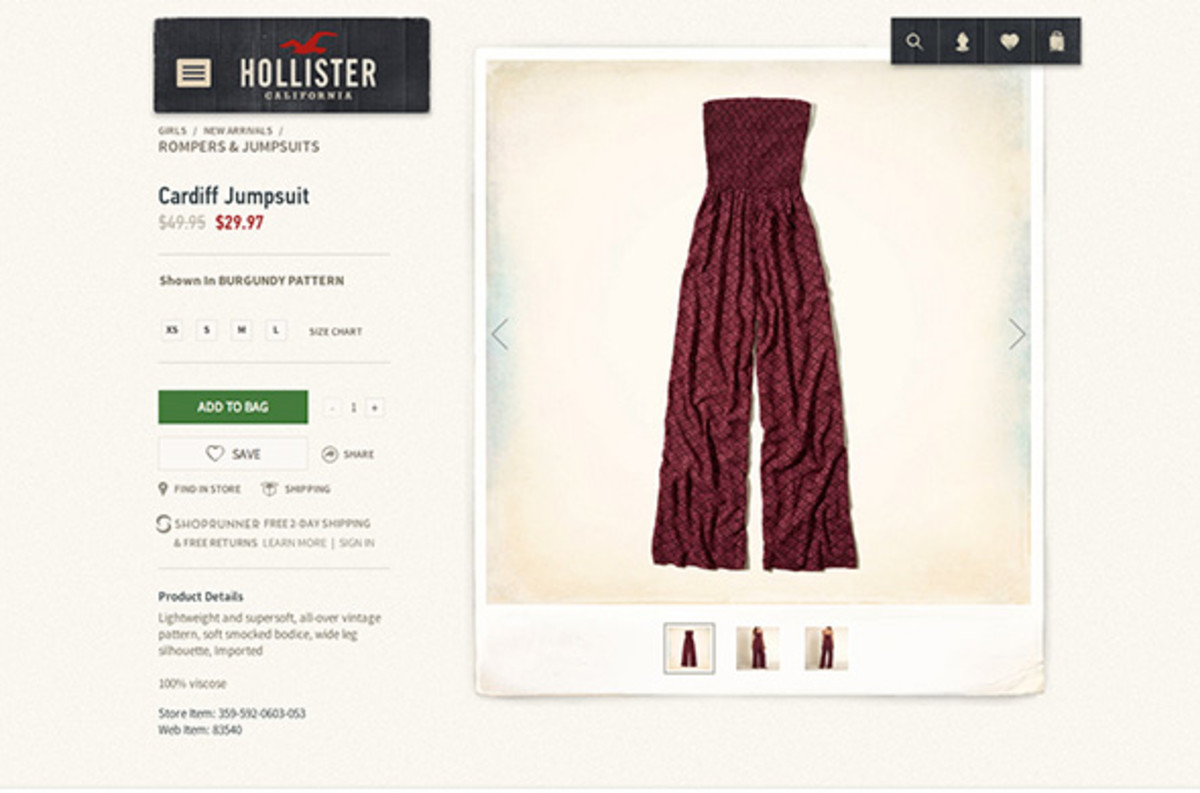 shoprunner hollister