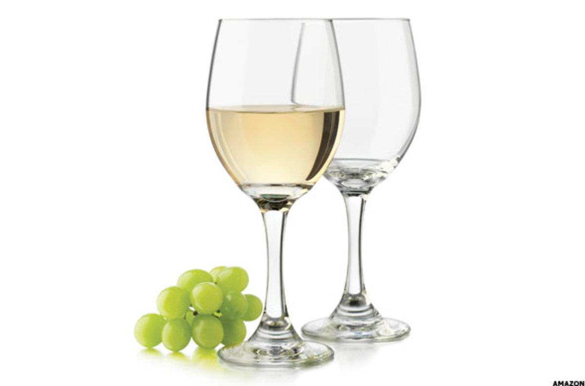 Libbey Classic White Wine Glasses, 14-ounce, Set of 4