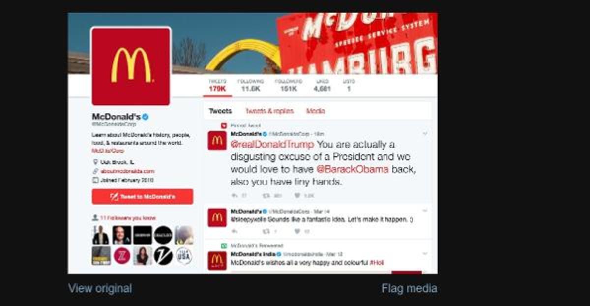 A Hacker Just Caused McDonald's (MCD) to Call Trump a 'Disgusting ...