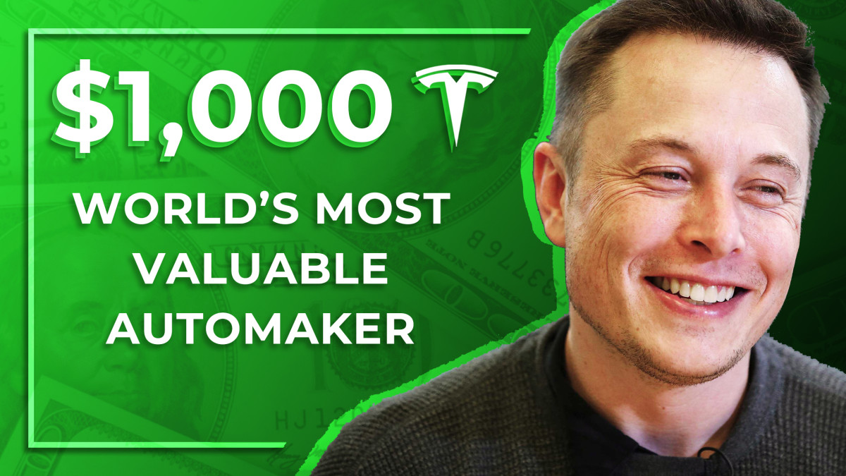 Tesla Becomes Most Valuable Automaker As TSLA Hits $1,000 - Tesla Daily