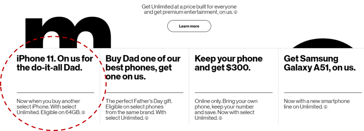 verizon father's day deals