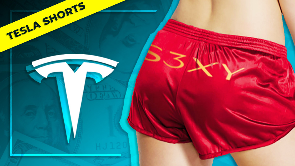 Tesla sexy shorts