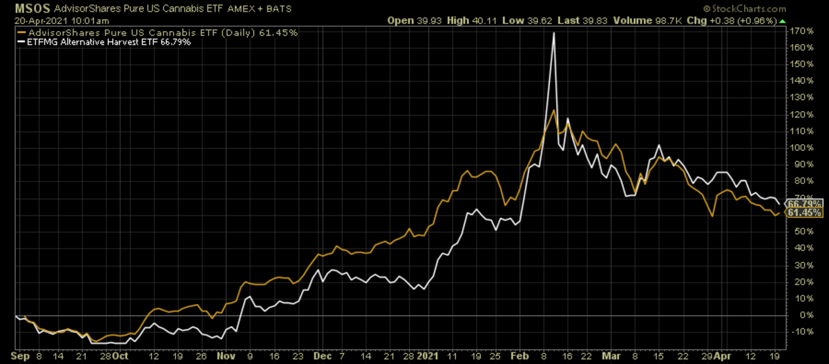 MSOS vs. MJ Which is The Better Cannabis ETF? ETF Focus on TheStreet