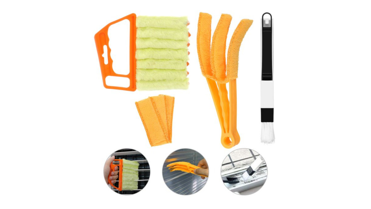 Holikme 7 Pack Deep Cleaning Brush Set Scrub & Grout Corner Brush