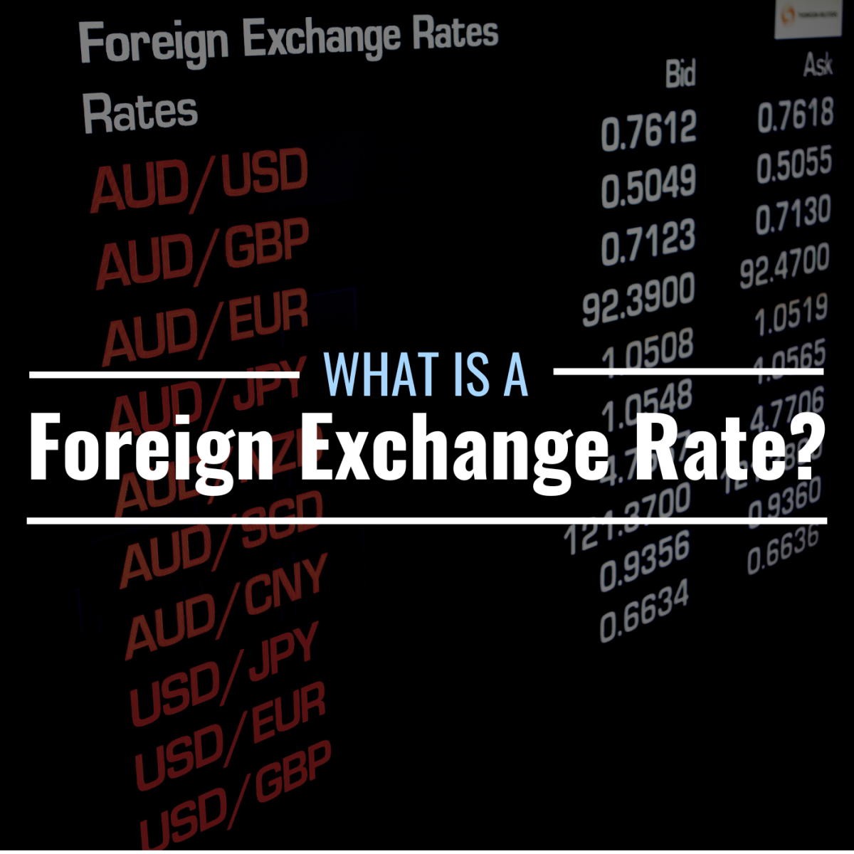 What Is A Foreign Exchange Rate Definition Examples TheStreet