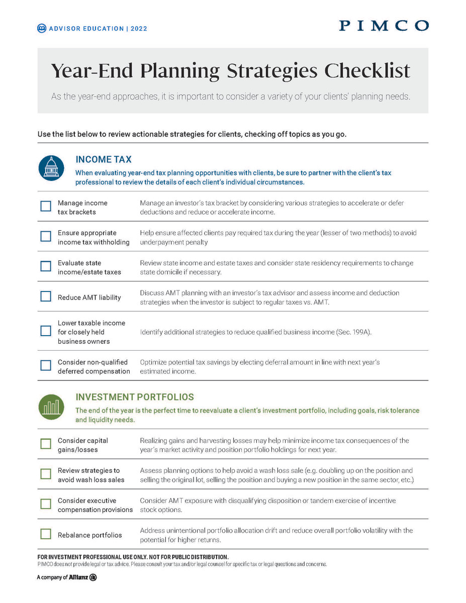 Year-end planning strategies