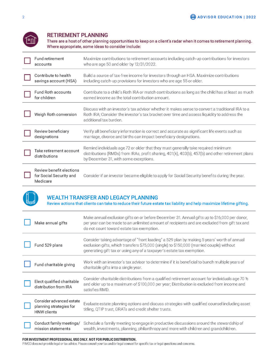 Year-end planning strategies