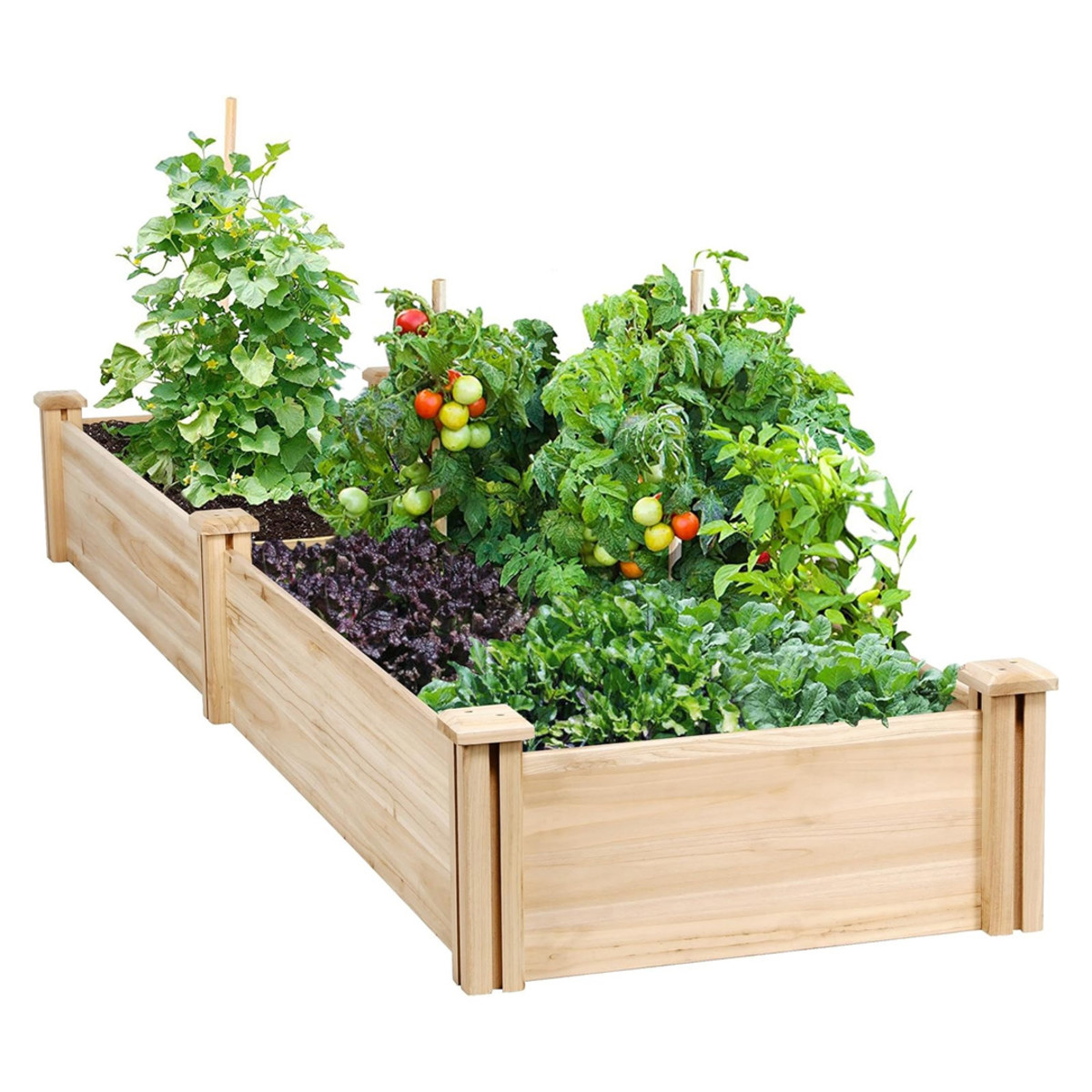 This wooden raised garden bed is on sale for only $53 - TheStreet